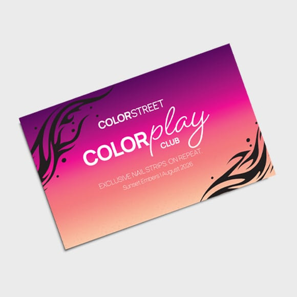 🌅 Bring the Magic of Sunset to Your Fingertips

There's something special about watching a summer sunset—the rich colors, the sparkle, and that peaceful feeling at the end of the day.

That's exactly what inspired the August Color Play Club theme: Sunset Embers. ✨

Members will receive an exclusive collection of rich, glowing shades inspired by the beauty of golden hour.

If you've been thinking about joining Color Play Club, now is the perfect time! You'll receive exclusive nail sets delivered right to your mailbox every month.

What's your favorite sunset color?

🧡 Gold
❤️ Coral
💜 Purple
💙 Deep Blue